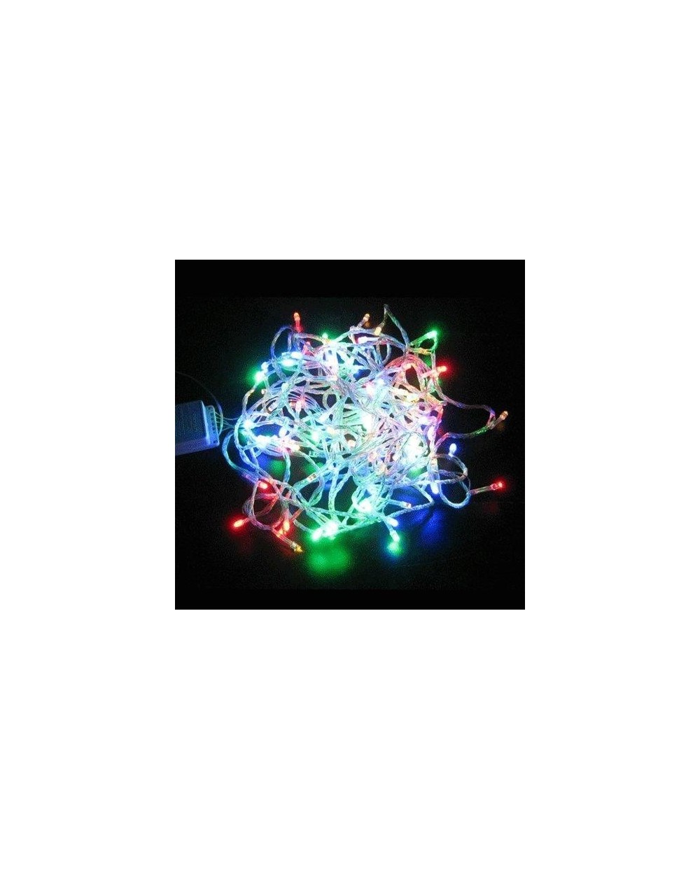 100 LED Πολύχρωμα Με Διάφανο Καλώδιο  Εξωτερικού Χώρου  Χριστουγεννιάτικα  Λαμπάκια  Με Πρόγραμμα OEM