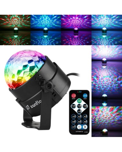 Disco Πάρτυ Φωτορυθμικό  με Τηλεχειριστήριο και Βάση Strobe - LED Party Light για Γιορτινή Ατμόσφαιρα