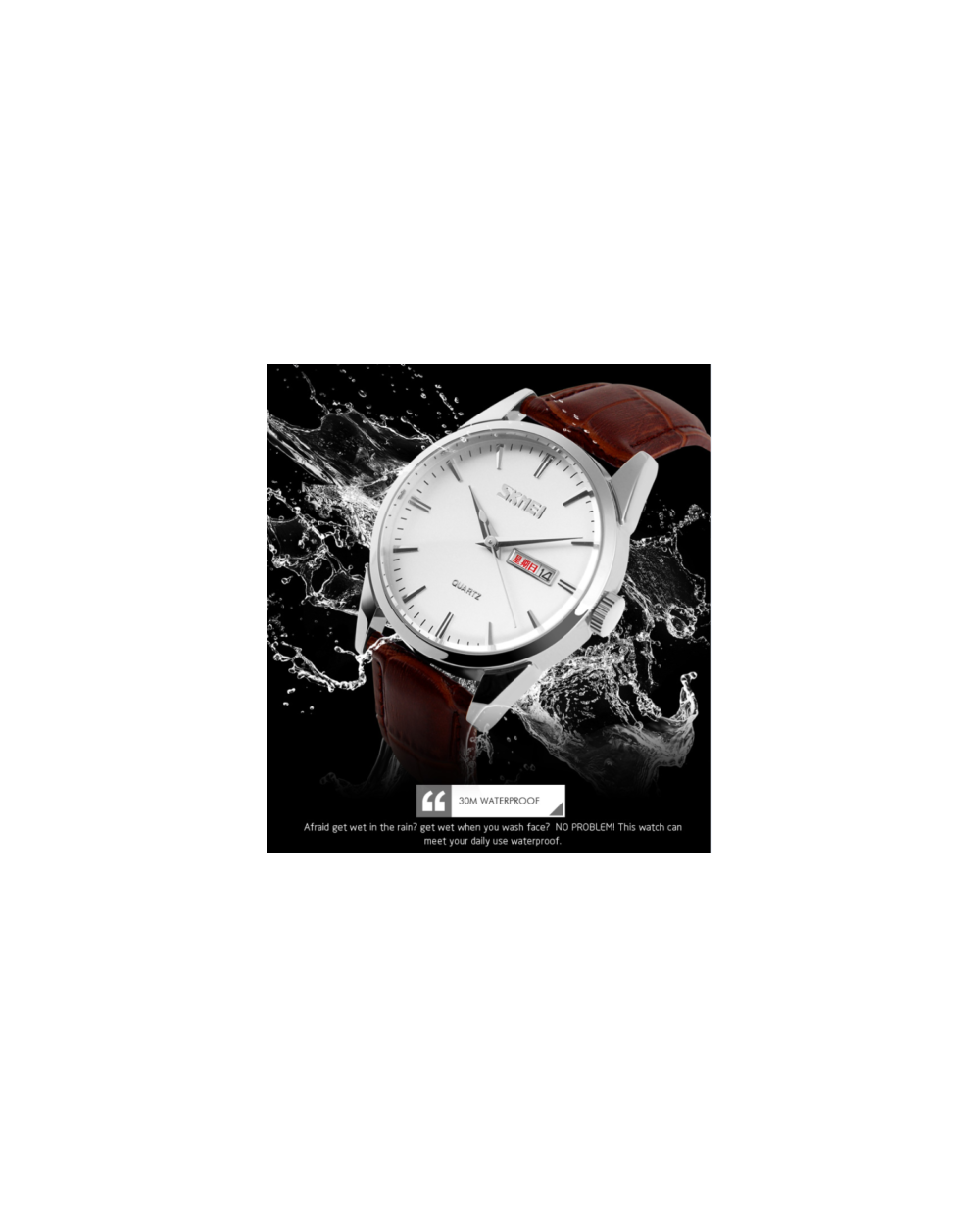 Ρολόι χειρός ανδρικό SKMEI 9073 SILVER/WHITE