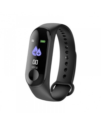 Έξυπνο Ρολόι Smart Bracelet Bluetooth Smartwatch Με Καταγραφή Βημάτων, Ύπνου + Καρδιακών Παλμών ΟΕΜ Μ3