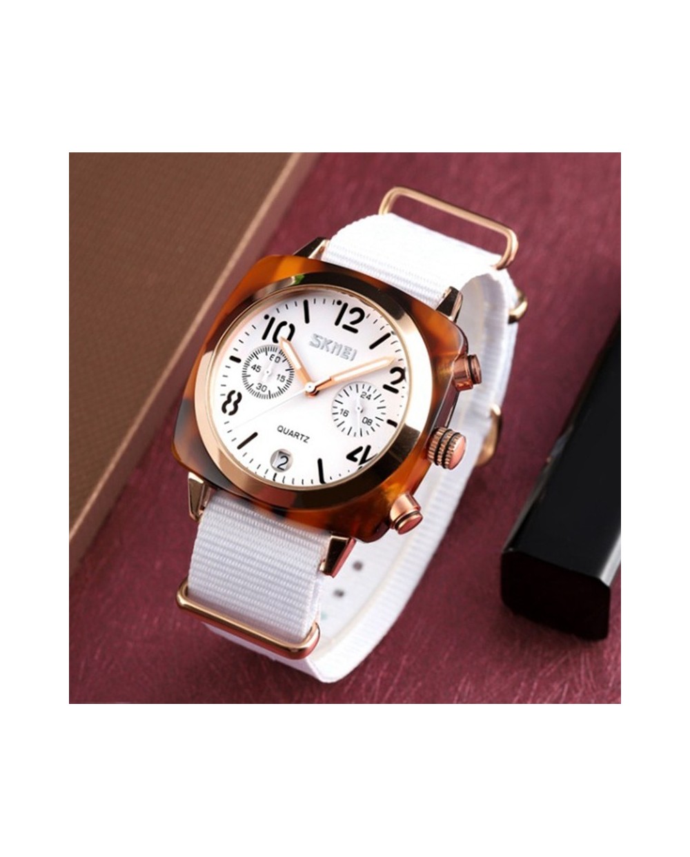 Ρολόι χειρός γυναικείο SKMEI 9186 WHITE/ROSE GOLD