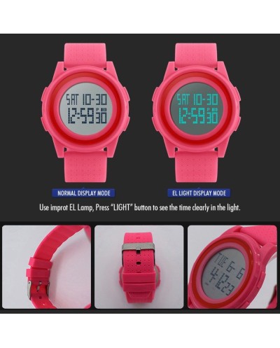 Αθλητικό ρολόι χειρός γυναικείο SKMEI 1206 PINK WITH RED