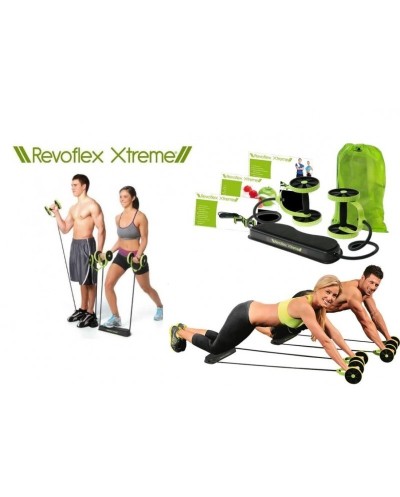 Όργανο γυμναστικής πολλαπλών χρήσεων αντίστασης με ρόδες και λάστιχα - Revoflex Xtreme