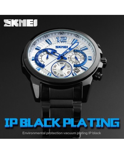 Ρολόι χειρός ανδρικό SKMEI 9108  BLACK/WHITE