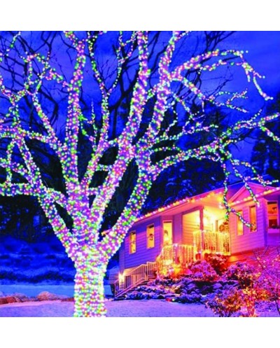 180 LED Πολύχρωμα Χριστουγεννιάτικα Λαμπάκια με Ενισχυμένη Πρίζα Εξωτερικού Χώρο Με Πρόγραμμα OEM050