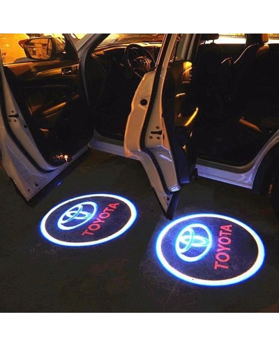 Σετ 2 LED φώτα για την Πόρτα του Αυτοκινήτου με Λογότυπο TOYOTA OEM 1026