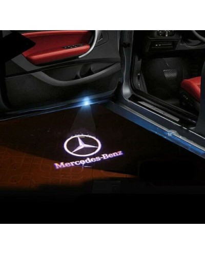 Σετ 2 LED φώτα για την Πόρτα του Αυτοκινήτου με Λογότυπο MERSEDES-BENZ 1028