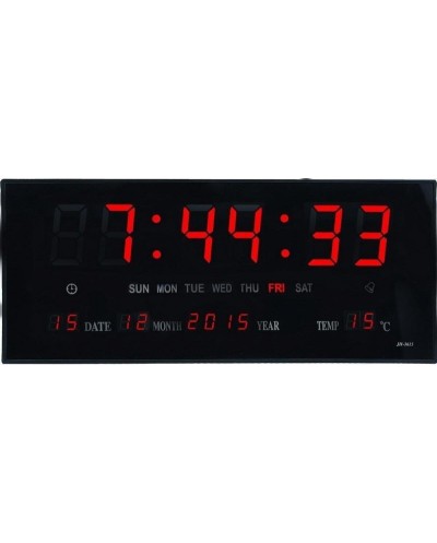 Ψηφιακό Ρολόι-Πινακίδα LED με Θερμόμετρο και Ημερολόγιο JH-3615