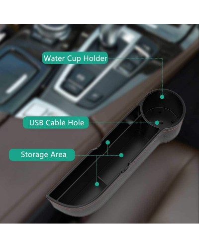 Βάση με Ποτηροθήκη Αυτοκινήτου - Seat Console Organizer Pocket