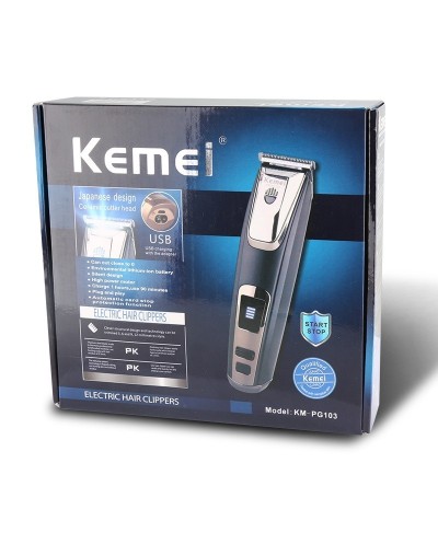 Επαναφορτιζόμενη Κουρευτική Μηχανή Kemei KM-PG 103
