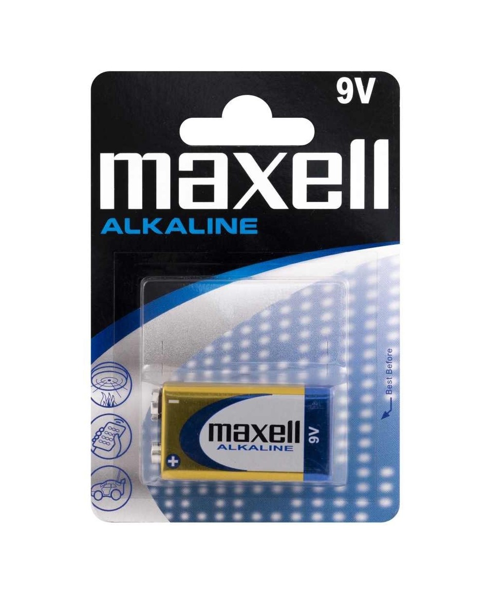 Αλκαλική Μπαταρία Maxell 6LR61 9V (1τμχ)