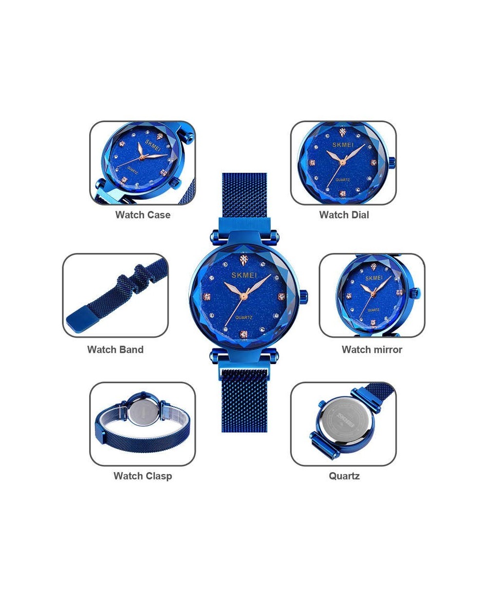 Ρολόι χειρός γυναικείο SKMEI Q022 BLUE