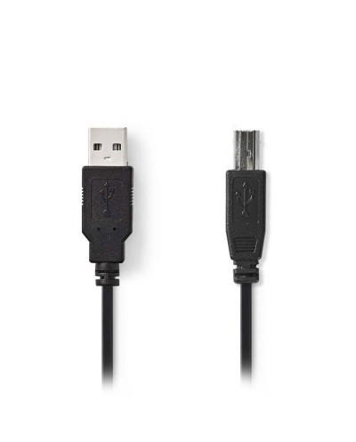 Καλώδιο USB 2.0 A αρσ.- B αρσ., 2m NEDIS CCGT60100BK20