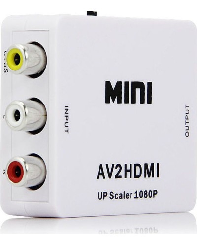 Μετατροπέας 3xRCA female In - HDMI female out (AV2HDMI)
