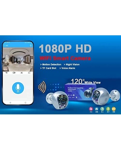 Ασύρματη WIFI IP Camera ασφαλείας 5MP, νυχτερινή όραση WIFI AI Zoom Camera 19Q