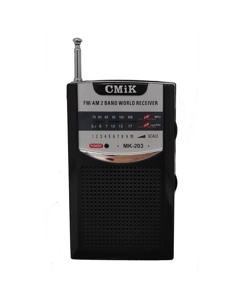 Αναλογικό φορητό ραδιόφωνο με υποδοχή ακουστικών CMIK MK-203 OEM