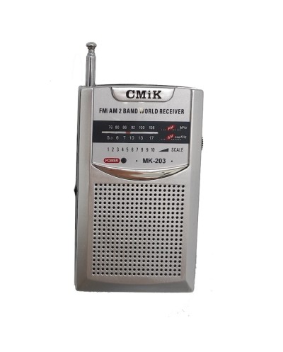 Αναλογικό φορητό ραδιόφωνο με υποδοχή ακουστικών CMIK MK-203 OEM