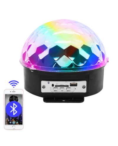 Ντισκομπάλα LED (Disco) Bluetooth Φωτορυθμικό με Χειριστήριο - OEM Crystal Magic Ball Light NK-M006