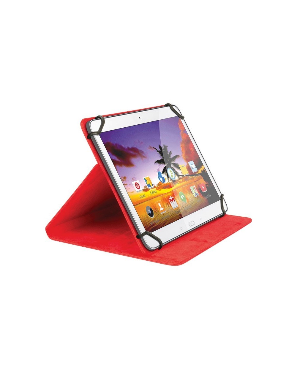 Universal Θήκη για Tablet 8" και Βάση Στήριξης, 2 σε 1 SWEEX SA 322V2 RED