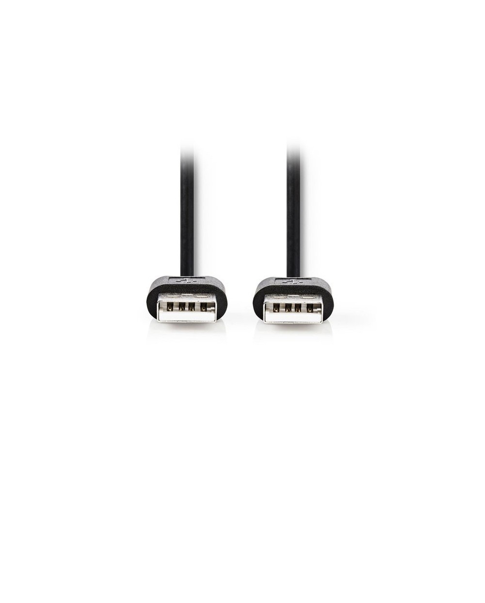 Καλώδιο USB 2.0 A αρσ. - USB A αρσ. 3m, σε μαύρο χρώμα, 233-1160, NEDIS CCGT60000BK30