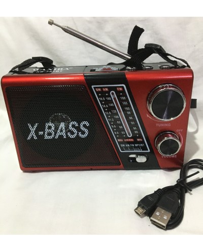 Φορητό Επαναφορτιζόμενο Ράδιο WAXIBA XB-751BT AM / FM / SW USB / SD, Bluetooth