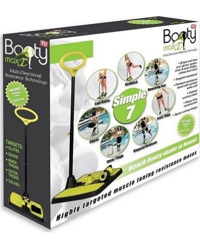 Όργανο Γυμναστικής - Μηχάνημα Εκγύμνασης Ποδιών & Γλουτιαίων με Λάστιχα Booty Maxx Simple 7