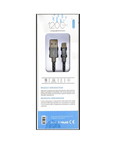 Καλώδιο Micro-USB EZRA DC11-V8 για Φόρτιση + μεταφορά δεδομένων
