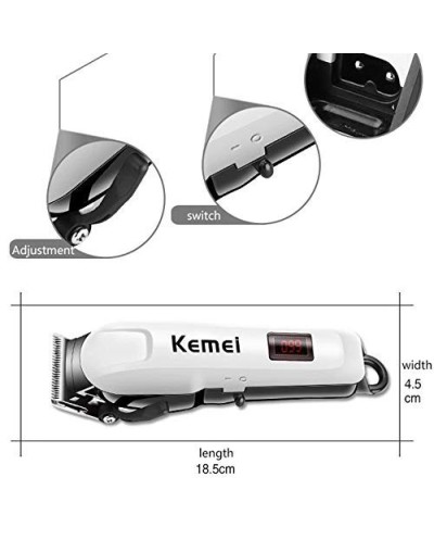Επαναφορτιζόμενη Ασύρματη Κουρευτική και Ξυριστική Μηχανή KEMEI KM-809B