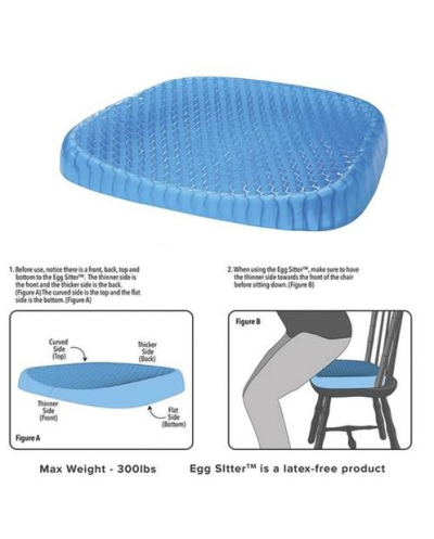 Μαξιλάρι Καθίσματος με Gel για Ανακούφιση Πόνου και Έντασης - Egg Sitter