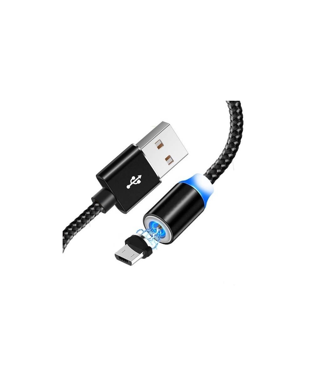 Μαγνητικό Καλώδιο Φόρτισης & Μεταφοράς Δεδομένων USB 2.0 σε Micro-USB 2A, 1.2m Ezra DC38