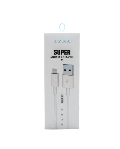 Καλώδιο Γρήγορης Φόρτισης & Μεταφοράς Δεδομένων USB 2.0 σε Lightning 5A, 1m EZRA DC72