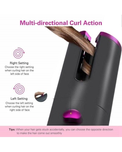 Επαναφορτιζόμενο Σίδερο Μαλλιών για Μπούκλες με Οθόνη LED - Cordless Automatic Curler