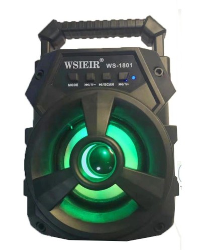 Ασύρματο Φορητό Ηχείο Bluetooth με LED WSIEIR WS-1803