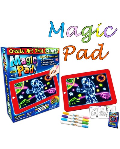 Μαγικός Φωτεινός Πίνακας Ζωγραφικής Γράψε Σβήσε Magic Pad