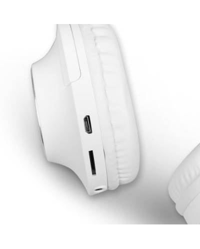 Bluetooth Over-Ear Ακουστικά με Μικρόφωνο σε Λευκό Χρώμα NOD PLAYLIST WHITE