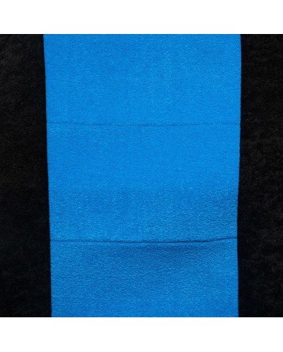 Ημικαλύμματα Μπροστινά Αυτοκινήτου Πετσετέ Μαύρο-Μπλε 4τμχ B-3148.3