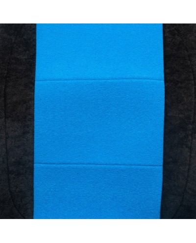 Πλατοκαθίσματα Αυτοκινήτου Πετσετέ 100% Βαμβάκι, Μαύρο-Μπλε, 2τμχ, B-3101.5
