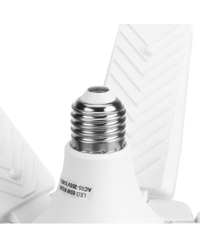 Αναδιπλούμενο Φωτιστικό LED σε Σχήμα Ανεμιστήρα E27 40W 6500K AC165-265V Fan Blade LED Bulb KK-1475