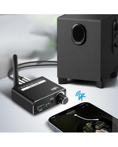 Δέκτης Bluetooth 5.0 & Μετατροπέας Ήχου Ψηφιακός σε Αναλογικός Audio Converter D18