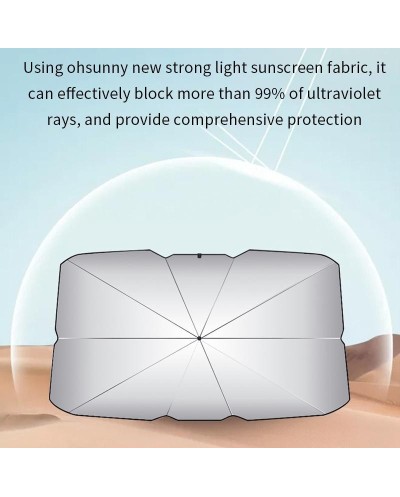 Ομπρέλα Ηλιοπροστασίας Αυτοκινήτου Παρμπρίζ 130 x 75cm Windshield Sun Shade