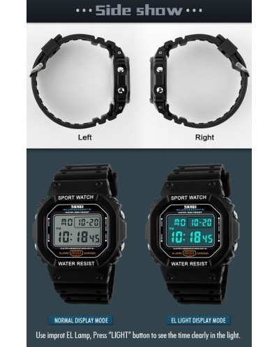 Ανδρικό Ψηφιακό Ρολόι Χειρός SKMEI 1134 BLACK/WHITE