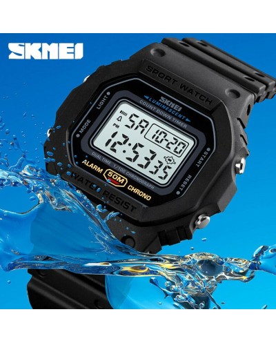 Ανδρικό Ψηφιακό Ρολόι Χειρός SKMEI 1628 BLACK/WHITE