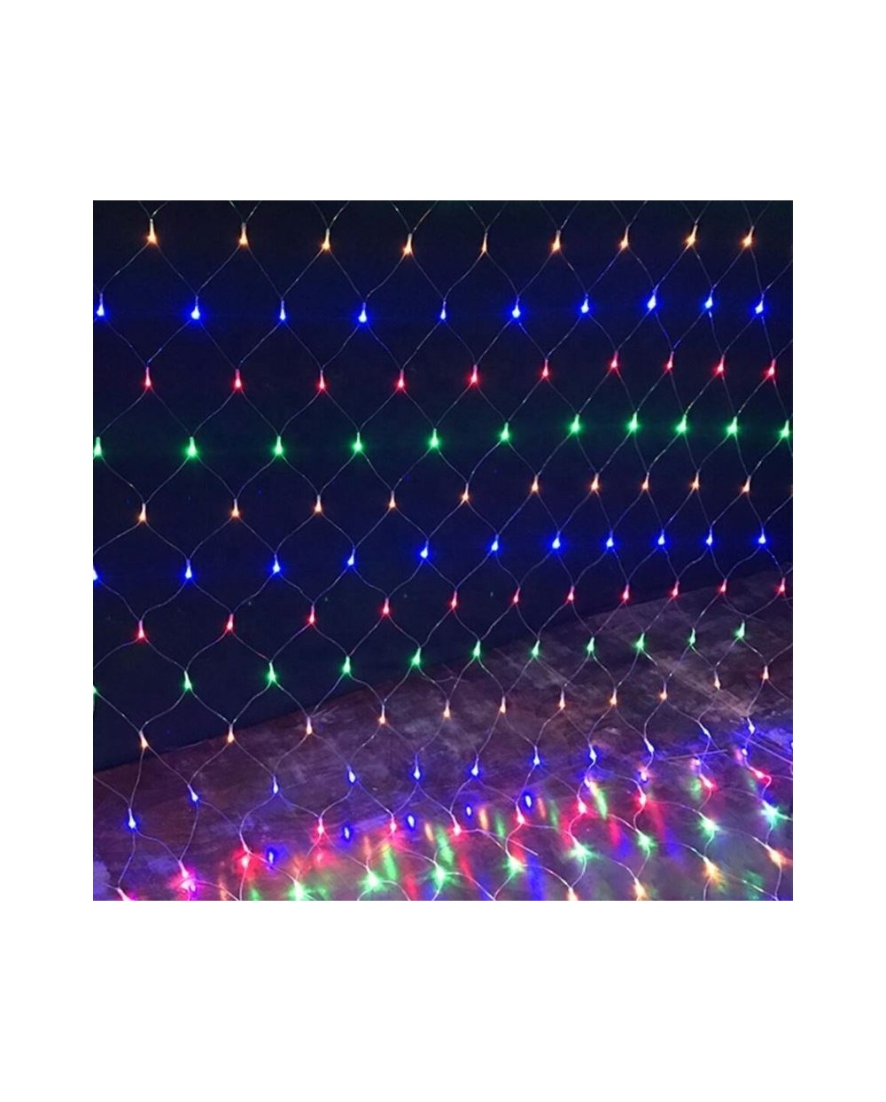 Δίχτυ με 192 Χριστουγεννιάτικα Λαμπάκια LED πολύχρωμο 3μ x 2μ με Πρόγραμμα 2207