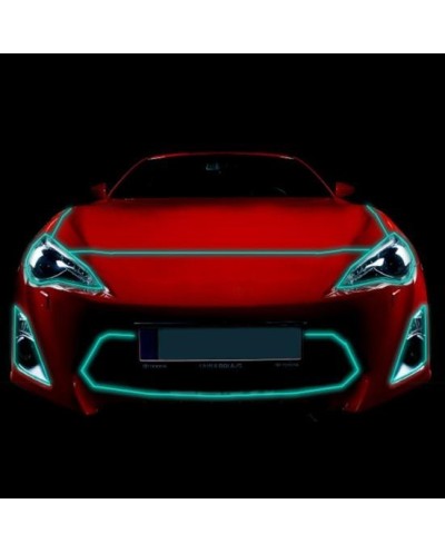Εύκαμπτο Φωτιζόμενο LED Καλώδιο Neon 12V για Εσωτερική Διακόσμηση Αυτοκινήτου 5m  El Wire - ΠΡΑΣΙΝΟ