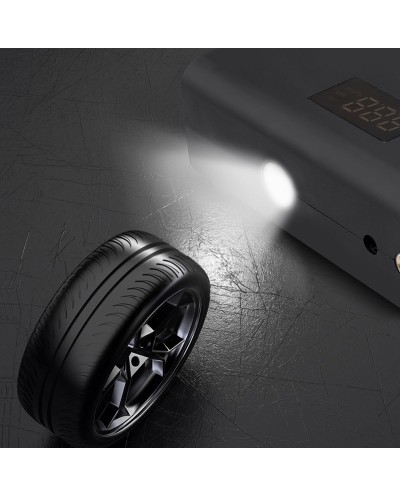 Ηλεκτρική Ψηφιακή Τρόμπα για τον Αναπτήρα Αυτοκινήτου 100W με Φακό LED Carsun C1752