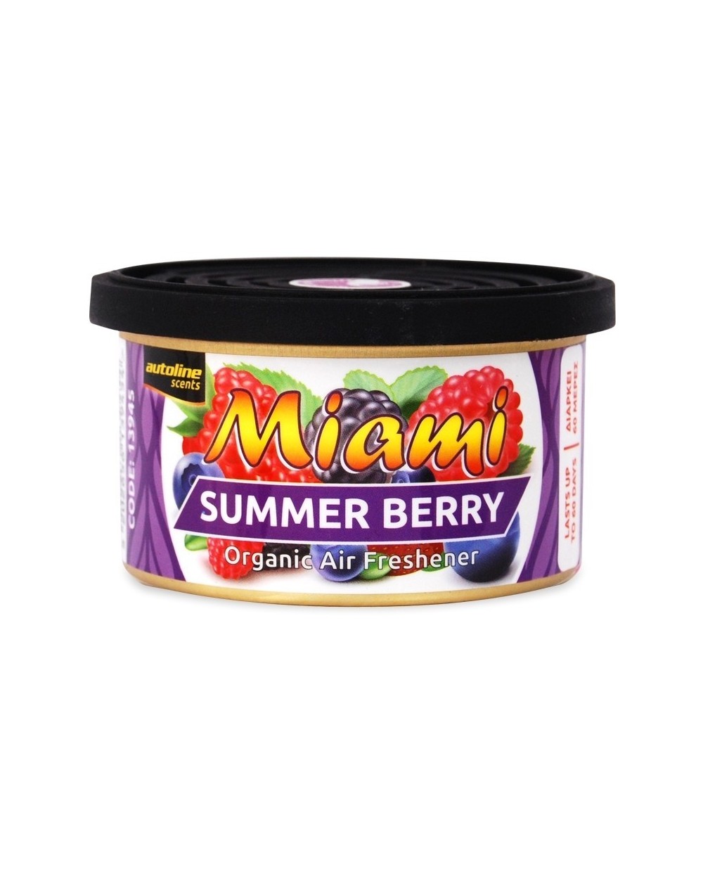 Αρωματική Κονσέρβα Κονσόλας Αυτοκινήτου Organic Miami Autoline 13945 Summer Berry