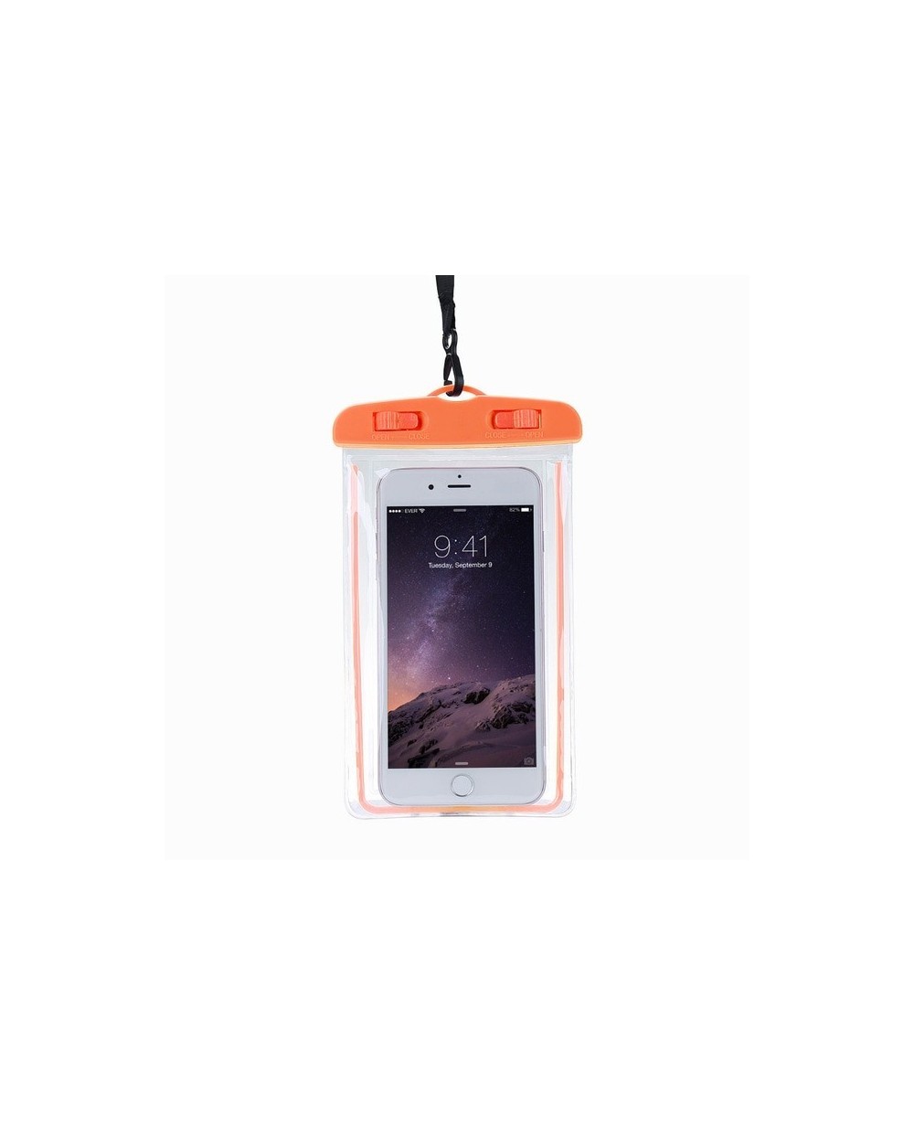Αδιάβροχη - Υποβρύχια Θήκη για Smartphone 80x160mm EZRA SP08 Πορτοκαλί