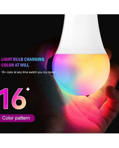 Λάμπα Led RGB Εναλλαγής Χρωμάτων 7W με Τηλεχειριστήριο Led Bulb NJYN-7