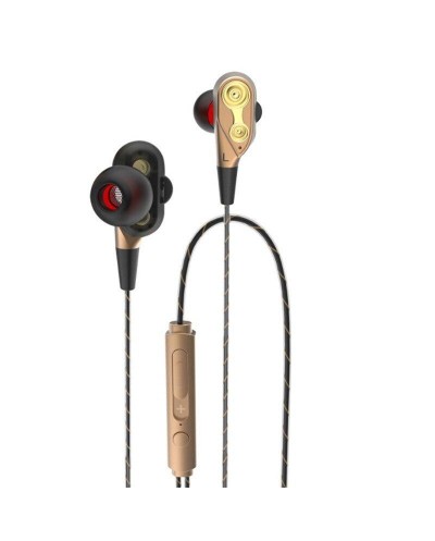 Αθλητικά Ακουστικά In-Ear με Διπλά Κινούμενα Πηνία 4D, Ακύρωση Θορύβου ESDRAS EP33
