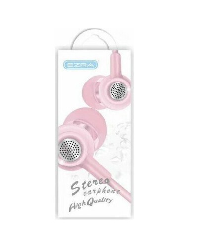 Ενσύρματα HandsFree Ακουστικά Jack 3.5 EZRA EP09 Ροζ
